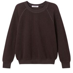 perfectwhitetee Ziggy Reverse Fleece Crewneck Sweatshirt - Cafe XS